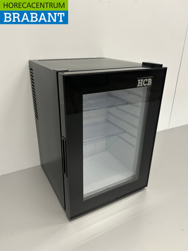 HCB ABS Minibar Mini koelkast Glazen deur Glasdeur 40 liter 230V Horeca - Afbeelding 3