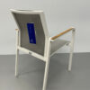 Best Freizeitmöbel Paros Wit Terrasstoel Stoelen Terrasstoelen Stoel Stapelbaar Horeca - Afbeelding 4