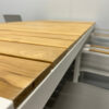Best Freizeitmöbel Terras set eettafel met 6 stoelen Wit Teakhout Horeca - Afbeelding 5