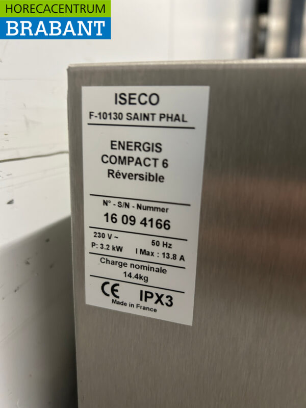 RVS Iseco Regenereerkast Regeneratie Oven 230V Horeca - Afbeelding 7