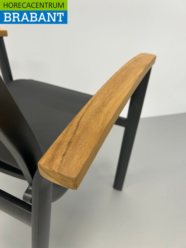 Best Freizeitmöbel Cavalese Antraciet Terrasstoel Stoelen Terrasstoelen Stoel Stapelbaar Horeca - Afbeelding 5