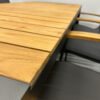 Best Freizeitmöbel Terras set eettafel met 6 stoelen Antraciet Teakhout Horeca - Afbeelding 5