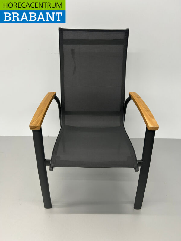 Best Freizeitmöbel Cavalese Antraciet Terrasstoel Stoelen Terrasstoelen Stoel Stapelbaar Horeca