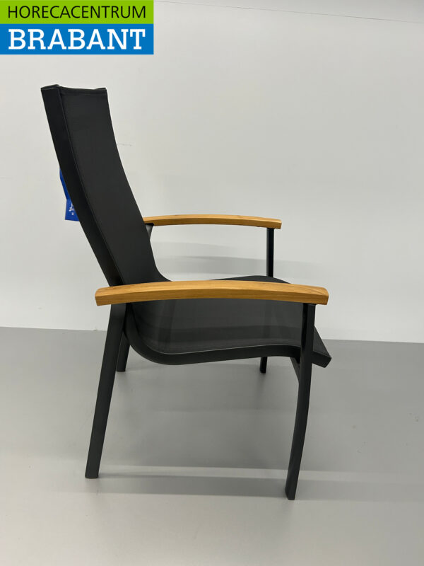Best Freizeitmöbel Cavalese Antraciet Terrasstoel Stoelen Terrasstoelen Stoel Stapelbaar Horeca - Afbeelding 3