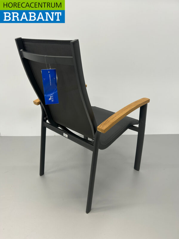 Best Freizeitmöbel Cavalese Antraciet Terrasstoel Stoelen Terrasstoelen Stoel Stapelbaar Horeca - Afbeelding 4