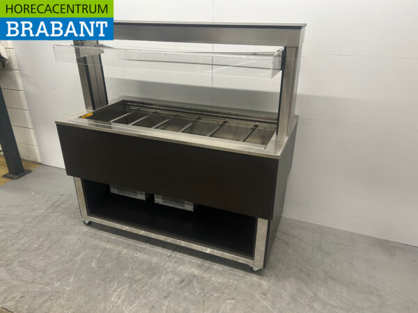 Verrijdbare Afinox Koelvitrine Koelbuffet buffet Gekoeld 4 x 1/1 GN 149,5 cm 230V Horeca - Afbeelding 3