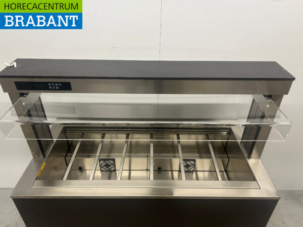 Verrijdbare Afinox Koelvitrine Koelbuffet buffet Gekoeld 4 x 1/1 GN 149,5 cm 230V Horeca - Afbeelding 4