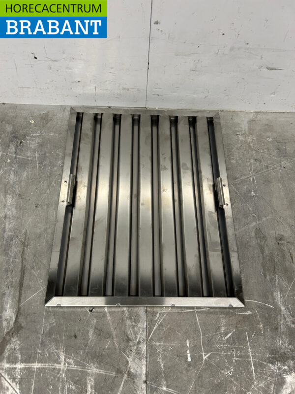 RVS Rooster Lamellenfilter Filter voor Afzuigkap Dampkap 50 x 40 x 2,5 cm Horeca