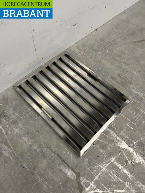 RVS Rooster Lamellenfilter Filter voor Afzuigkap Dampkap 50 x 40 x 2,5 cm Horeca - Afbeelding 3