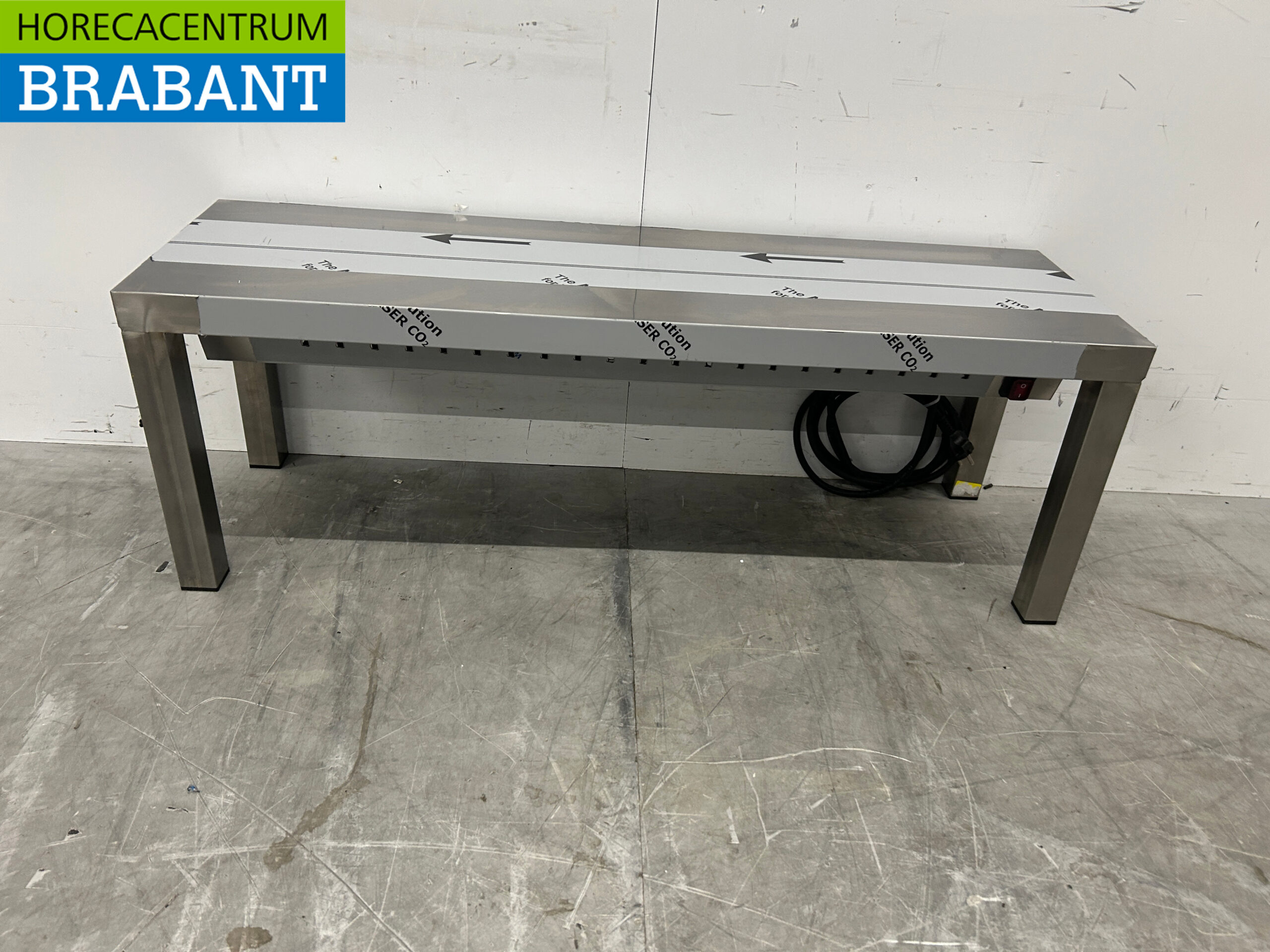 RVS Combisteel Warmtebrug Warmhoudbrug Verwarmde etagere 100 cm Horeca