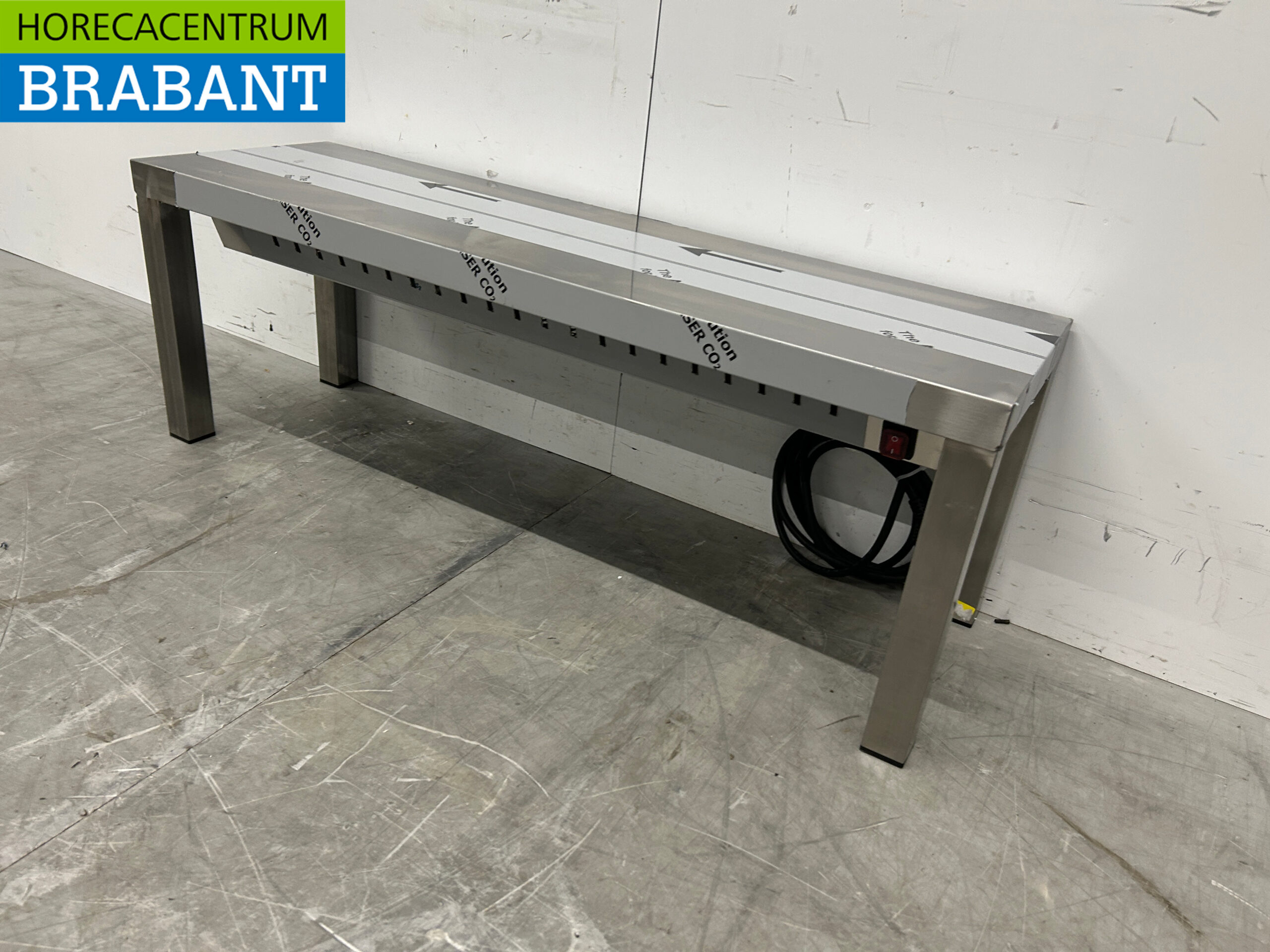 RVS Combisteel Warmtebrug Warmhoudbrug Verwarmde etagere 100 cm Horeca - Afbeelding 2