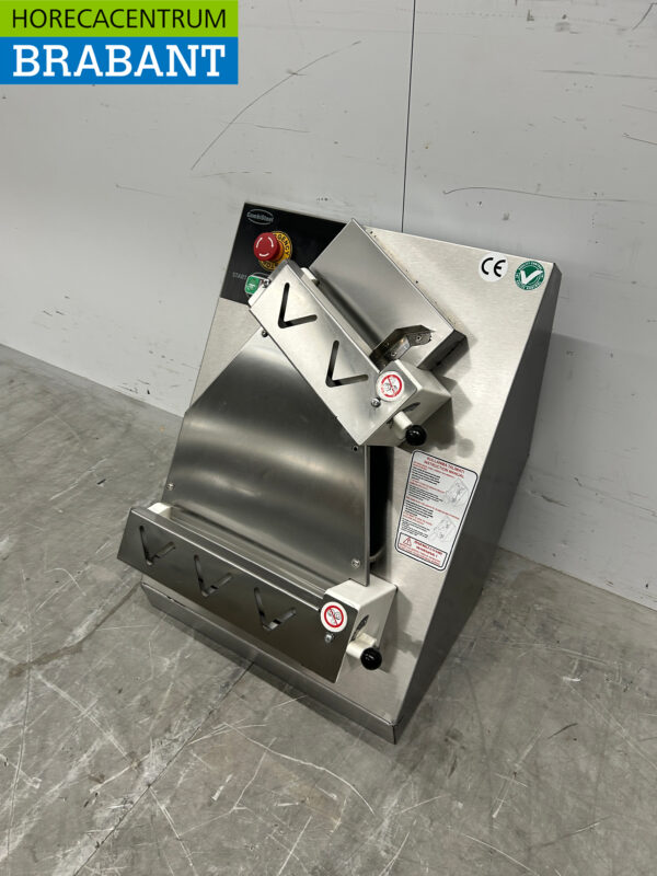 RVS Combisteel Deegroller Uitrolmachine Dubbele rollen 30 cm 230V Horeca Pizzeria Bakkerij - Afbeelding 2