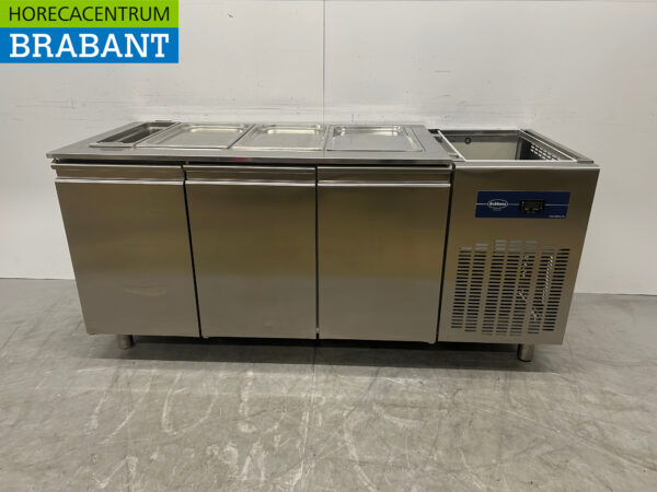 RVS Rubbens Koelwerkbank 3 deuren 175,5 cm 230V Horeca