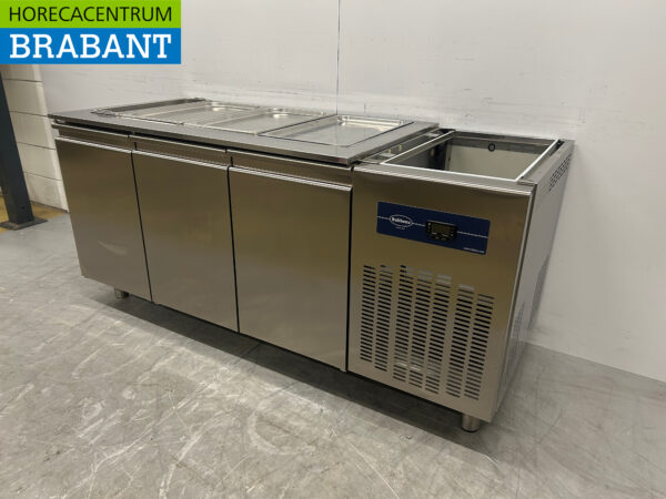 RVS Rubbens Koelwerkbank 3 deuren 175,5 cm 230V Horeca - Afbeelding 2