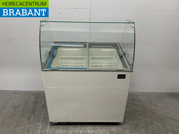 Verrijdbare Combisteel Corsica Schepijsvitrine 6 bakken 230V Horeca