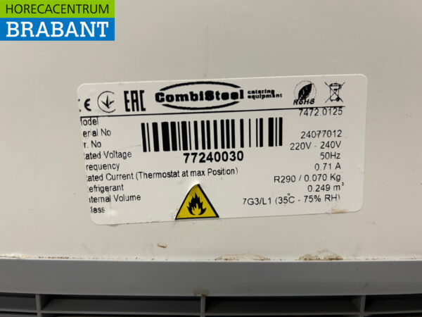 Verrijdbare Combisteel Corsica Schepijsvitrine 6 bakken 230V Horeca - Afbeelding 5