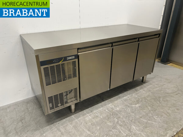 RVS Zanussi ZH3HBAAA Koelwerkbank 3 deuren 179,9 cm 230V Horeca - Afbeelding 2