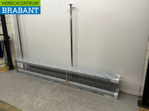 RVS Plafond Rek Etagère Brug 320 x 30 x 197,5 cm Horeca - Afbeelding 3