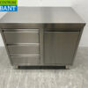 RVS Werkkast Kast Werktafel Afvalbak en 3 laden 100 cm Horeca