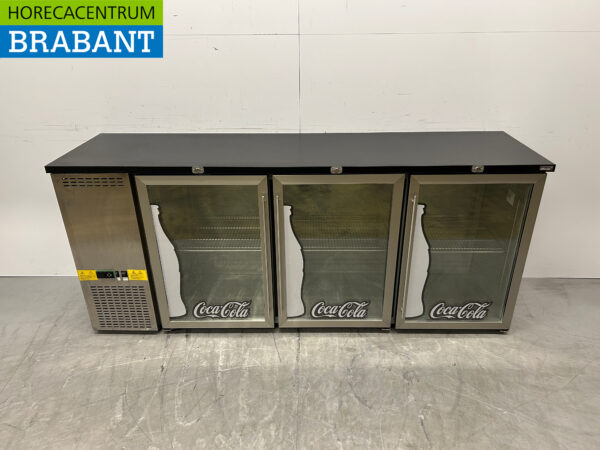 Efficold BBC-3P-N Backbar Barkoeling 3 glazen klapdeuren 201,5 cm 230V Horeca