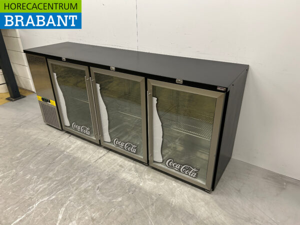 Efficold BBC-3P-N Backbar Barkoeling 3 glazen klapdeuren 201,5 cm 230V Horeca - Afbeelding 2