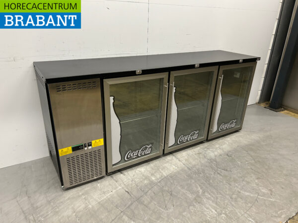 Efficold BBC-3P-N Backbar Barkoeling 3 glazen klapdeuren 201,5 cm 230V Horeca - Afbeelding 3