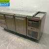 RVS Gram Koelwerkbank 2 deuren en 3 laden 172,5 cm 230V Horeca - Afbeelding 2