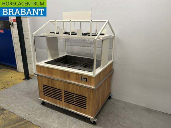 Verrijdbare Koelvitrine Koelbuffet buffet Gekoeld 230V Horeca - Afbeelding 2