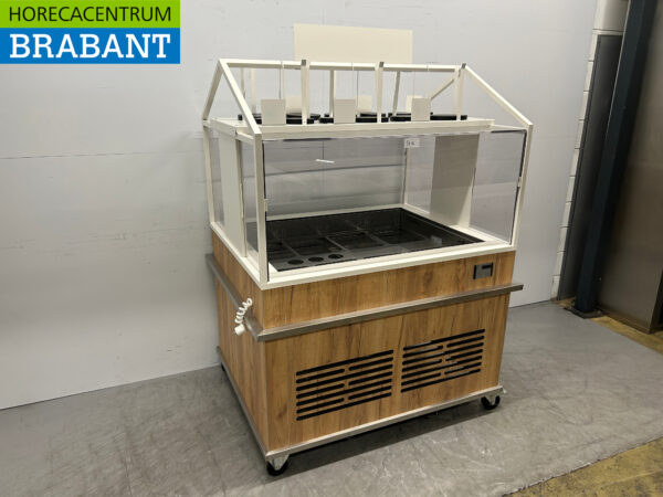 Verrijdbare Koelvitrine Koelbuffet buffet Gekoeld 230V Horeca - Afbeelding 3