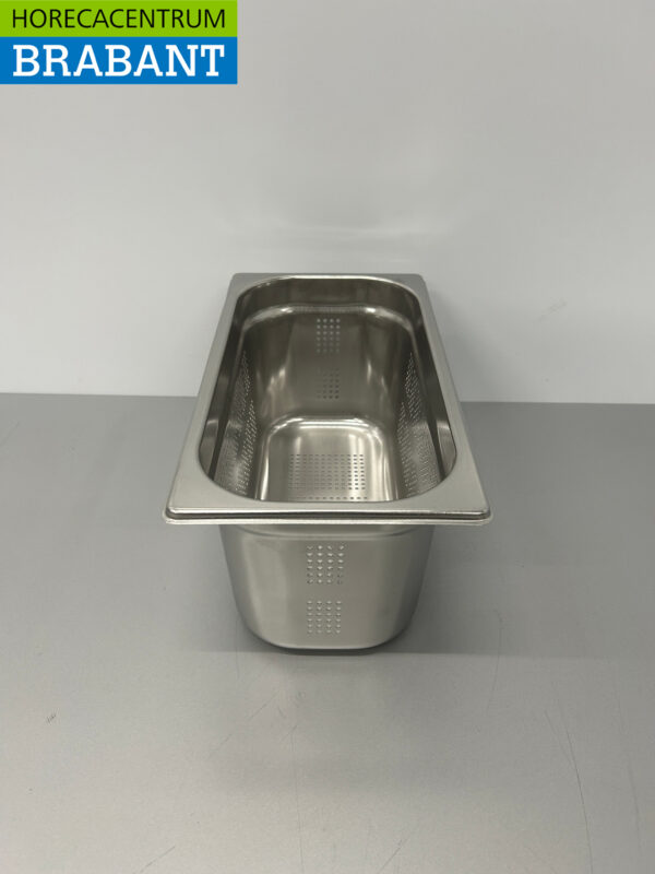 RVS Geperforeerde Gastronorm Bak GN Bak 1/3 GN Diepte 150 mm Horeca