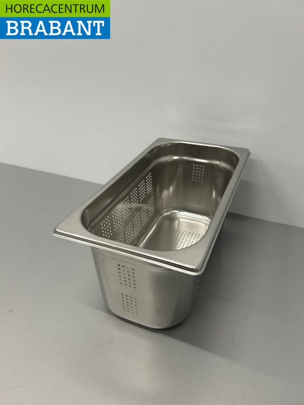 RVS Geperforeerde Gastronorm Bak GN Bak 1/3 GN Diepte 150 mm Horeca - Afbeelding 3