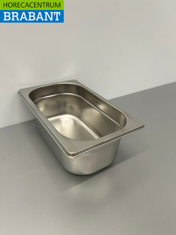 RVS Gastronorm Bak GN Bak 1/4 GN Diepte 100 mm Horeca - Afbeelding 2