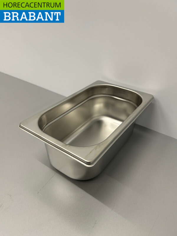 RVS Gastronorm Bak GN Bak 1/4 GN Diepte 100 mm Horeca - Afbeelding 3