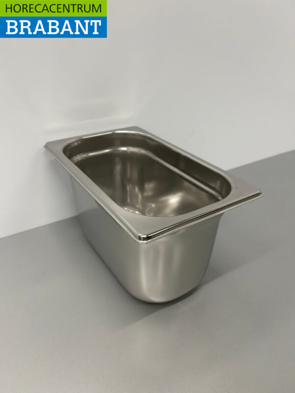 RVS Gastronorm Bak GN Bak 1/4 GN Diepte 150 mm Horeca - Afbeelding 3