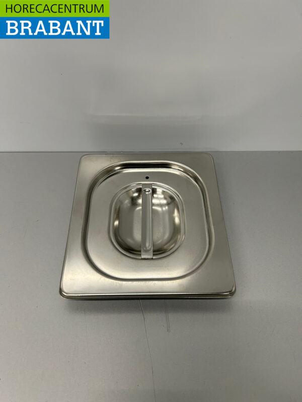 RVS Gastronorm Deksel GN Deksel 1/6 GN Met silicone afdichtrand Horeca