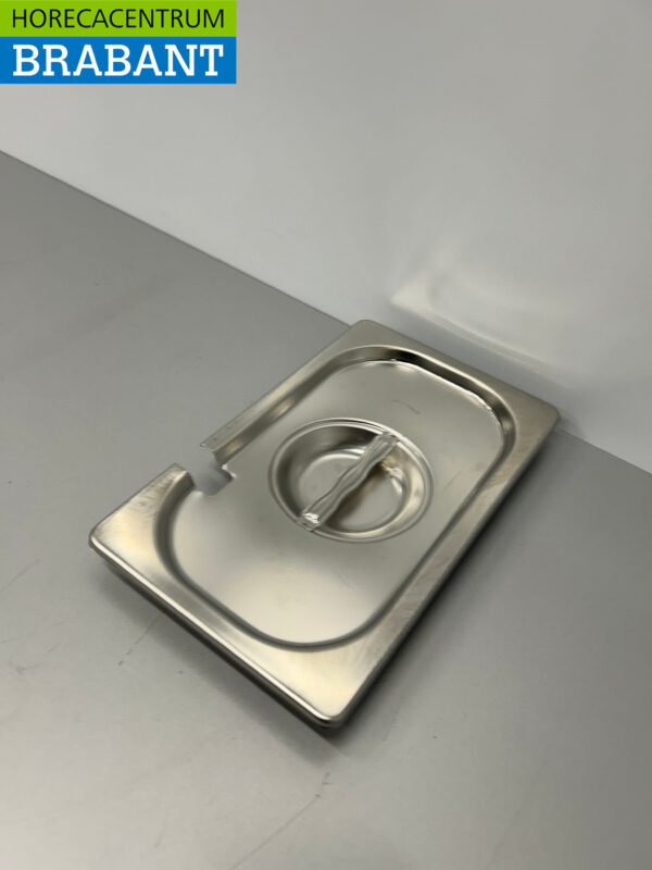 RVS Gastronorm Deksel GN Deksel 1/4 GN met Lepeluitsparing Horeca - Afbeelding 3