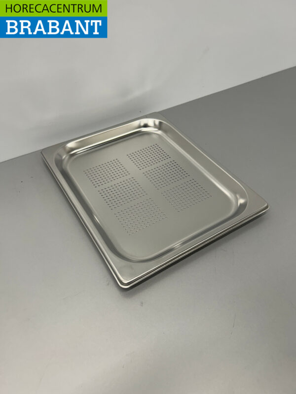 RVS Geperforeerde Gastronorm Bak GN Bak 1/2 GN Diepte 20 mm Horeca - Afbeelding 2