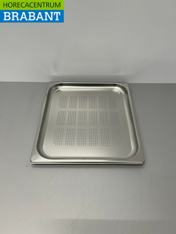 RVS Geperforeerde Gastronorm Bak GN Bak 2/3 GN Diepte 20 mm Horeca