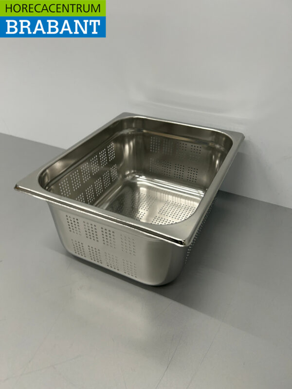 RVS Geperforeerde Gastronorm Bak GN Bak 1/2 GN Diepte 150 mm Horeca - Afbeelding 3