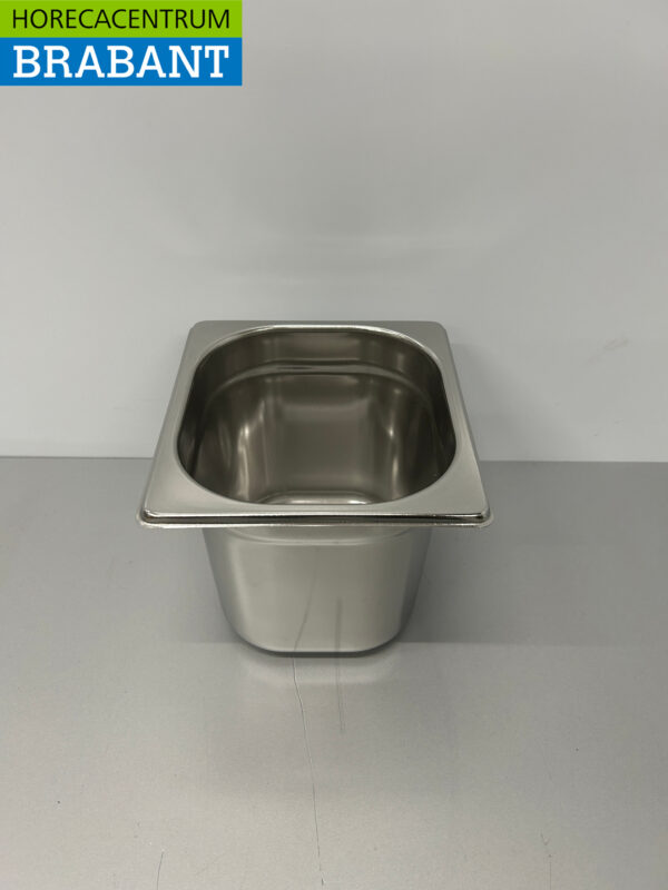 RVS Gastronorm Bak GN Bak 1/6 GN Diepte 150 mm Horeca
