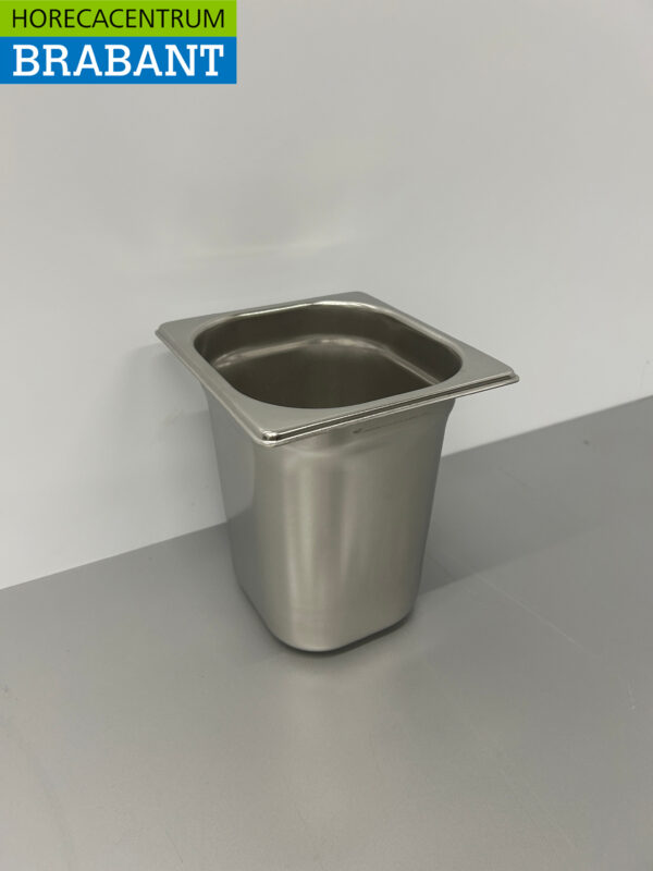 RVS Gastronorm Bak GN Bak 1/6 GN Diepte 200 mm Horeca - Afbeelding 2