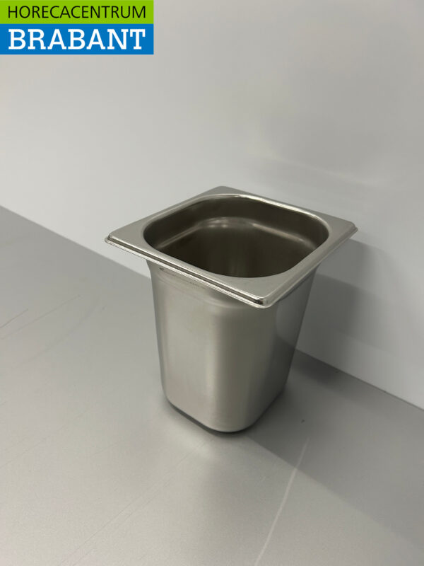 RVS Gastronorm Bak GN Bak 1/6 GN Diepte 200 mm Horeca - Afbeelding 3