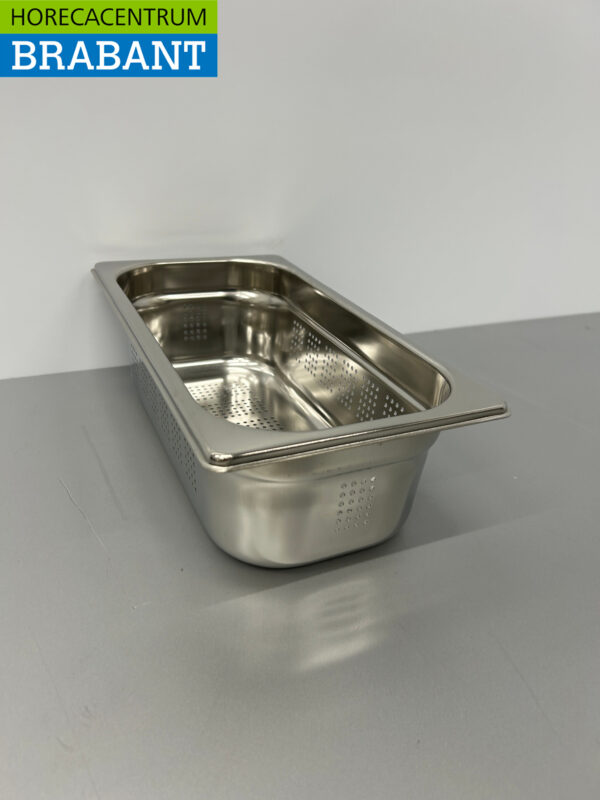 RVS Geperforeerde Gastronorm Bak GN Bak 1/3 GN Diepte 100 mm Horeca - Afbeelding 3