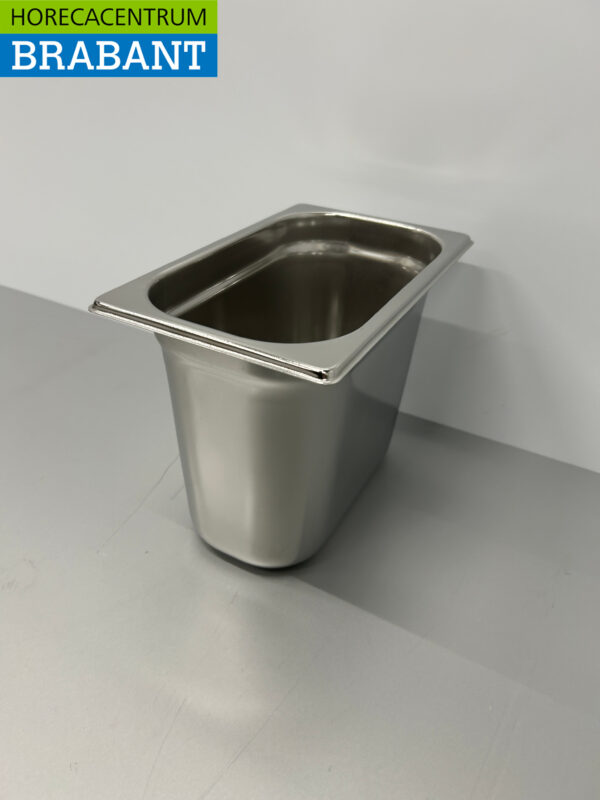 RVS Gastronorm Bak GN Bak 1/4 GN Diepte 200 mm Horeca - Afbeelding 2