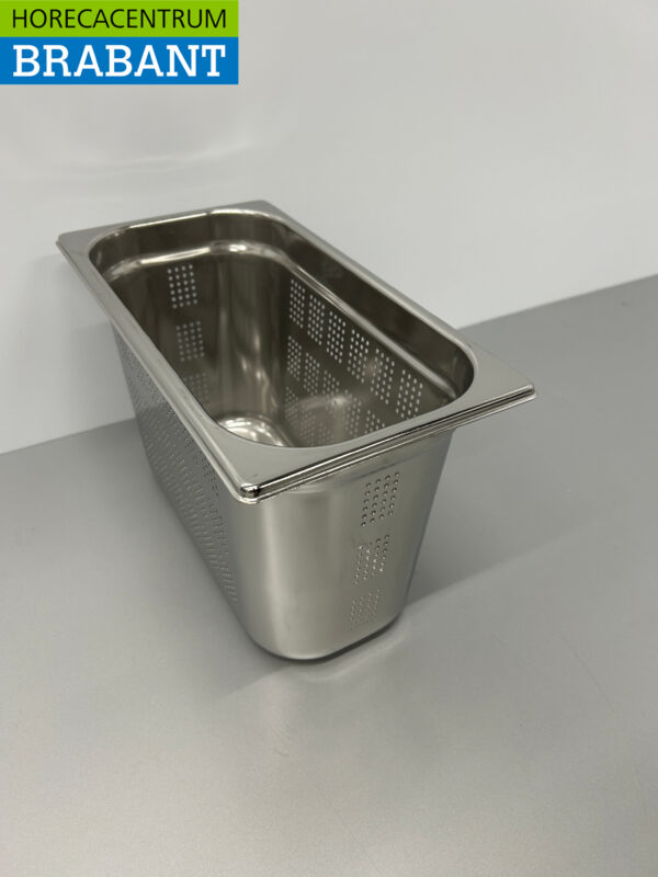 RVS Geperforeerde Gastronorm Bak GN Bak 1/3 GN Diepte 200 mm Horeca - Afbeelding 2