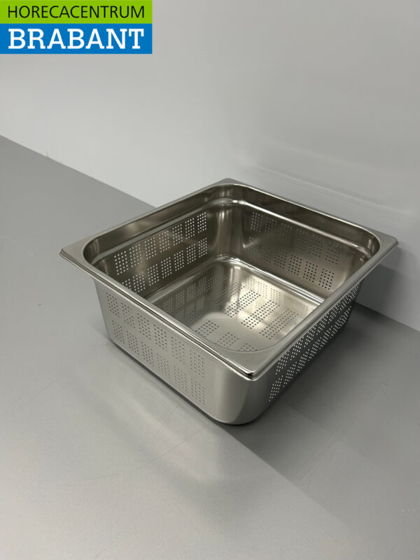 RVS Geperforeerde Gastronorm Bak GN Bak 2/3 GN Diepte 150 mm Horeca - Afbeelding 2