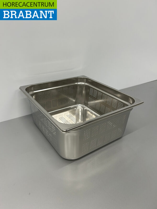 RVS Geperforeerde Gastronorm Bak GN Bak 2/3 GN Diepte 150 mm Horeca - Afbeelding 3