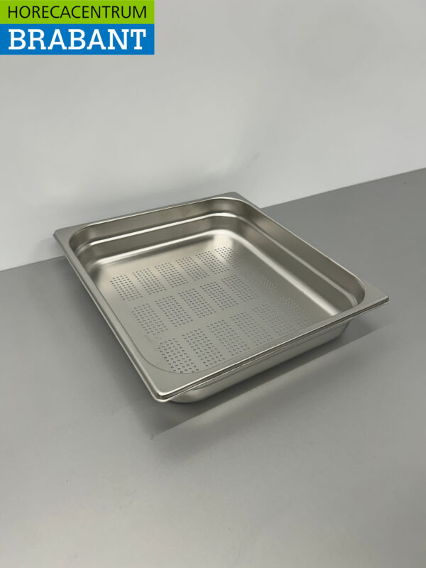 RVS Geperforeerde Gastronorm Bak GN Bak 2/3 GN Diepte 65 mm Horeca - Afbeelding 2