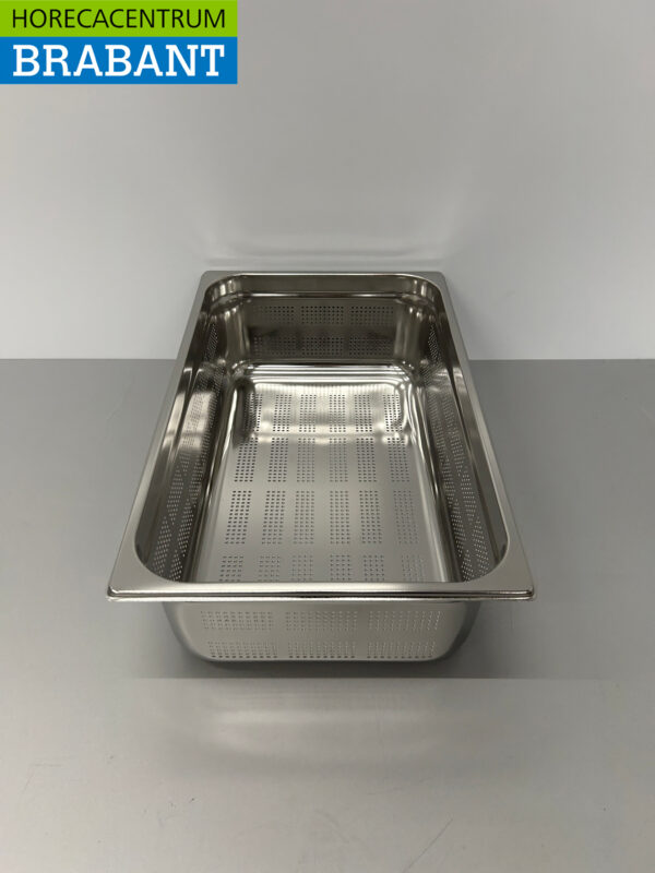 RVS Geperforeerde Gastronorm Bak GN Bak 1/1 GN Diepte 150 mm Horeca