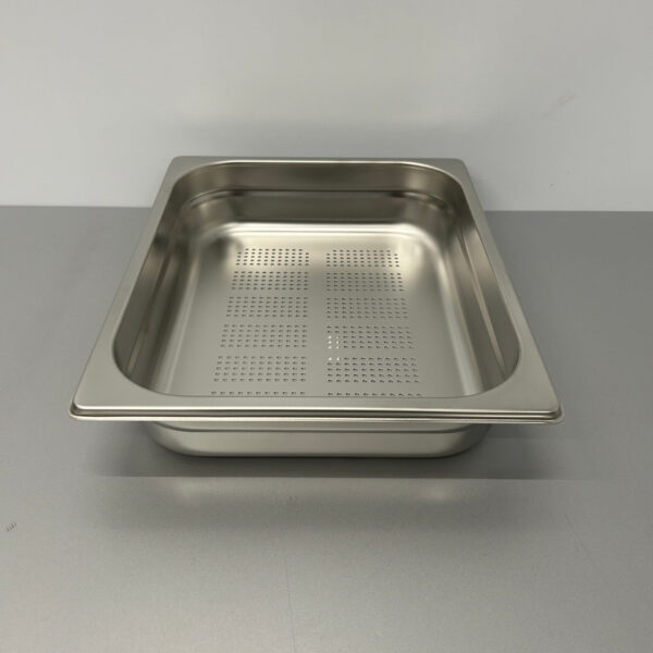 RVS Geperforeerde Gastronorm Bak GN Bak 1/2 GN Diepte 65 mm Horeca